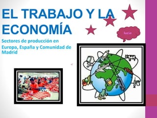 EL TRABAJO Y LA
ECONOMÍA
Sectores de producción en
Europa, España y Comunidad de
Madrid
 