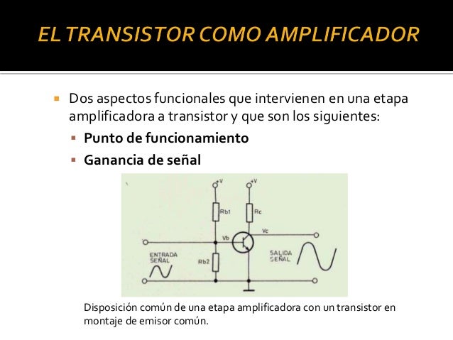 El transistor como amplificador