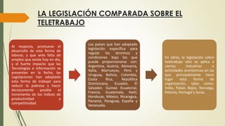 El Tratamiento Legal del Teletrabajo en el Perú | PPTX