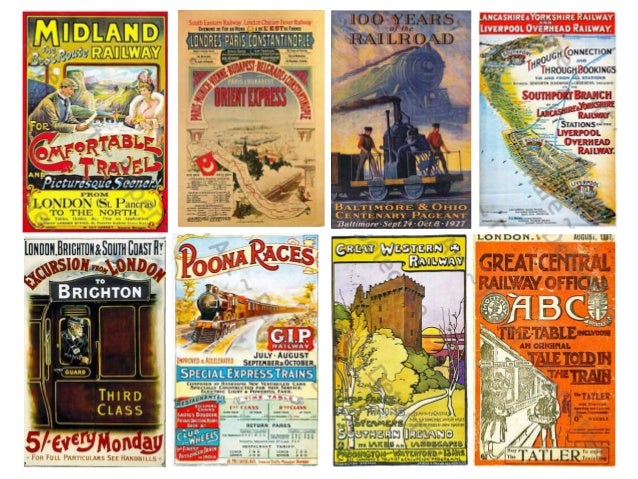 106 Vintage Arte Cartel De Ferrocarril-York