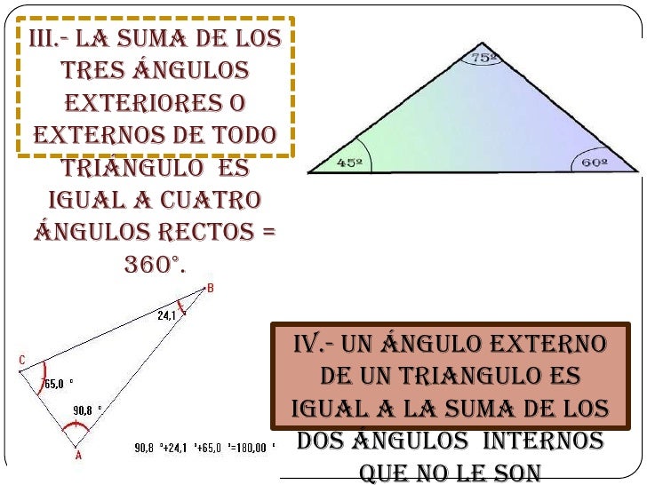 El triángulo El triángulo