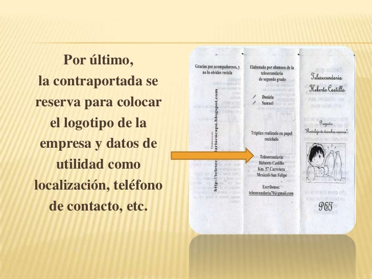 El triptico en pres