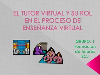 EL TUTOR VIRTUAL Y SU ROL EN EL PROCESO DE ENSEÑANZA VIRTUAL GRUPO: 1 Formación de tutores ECJ 