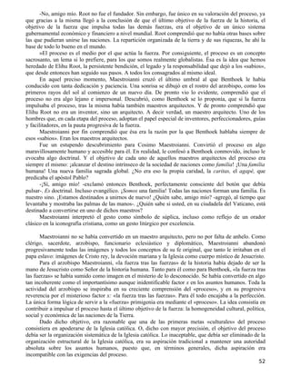 -No, amigo mío. Root no fue el fundador. Sin embargo, fue único en su valoración del proceso, ya
que gracias a la misma llegó a la conclusión de que el último objetivo de la fuerza de la historia, el
objetivo de la fuerza que impulsa todas las demás fuerzas, era el objetivo de un único sistema
gubernamental económico y financiero a nivel mundial. Root comprendió que no había otras bases sobre
las que pudieran unirse las naciones. La repartición organizada de la tierra y de sus riquezas, he ahí la
base de todo lo bueno en el mundo.
       »El proceso es el medio por el que actúa la fuerza. Por consiguiente, el proceso es un concepto
sacrosanto, un lema si lo prefiere, para los que somos realmente globalistas. Ésa es la idea que hemos
heredado de Elihu Root, la persistente bendición, el legado y la responsabilidad que dejó a los «sabios»,
que desde entonces han seguido sus pasos. A todos los consagrados al mismo ideal.
       En aquel preciso momento, Maestroianni cruzó el último umbral al que Benthoek le había
conducido con tanta dedicación y paciencia. Una sonrisa se dibujó en el rostro del arzobispo, como los
primeros rayos del sol al comienzo de un nuevo día. De pronto vio lo evidente, comprendió que el
proceso no era algo lejano e impersonal. Descubrió, como Benthoek se lo proponía, que si la fuerza
impulsaba el proceso, tras la misma había también maestros arquitectos. Y de pronto comprendió que
Elihu Root no era un inventor, sino un arquitecto. A decir verdad, un maestro arquitecto. Uno de los
hombres que, en cada etapa del proceso, adoptan el papel especial de inventores, perfeccionadores, guías
y facilitadores, en la pauta progresiva de la fuerza.
       Maestroianni por fin comprendió que ésa era la razón por la que Benthoek hablaba siempre de
esos «sabios». Eran los maestros arquitectos.
       Fue un estupendo descubrimiento para Cosimo Maestroianni. Convirtió el proceso en algo
maravillosamente humano y accesible para él. En realidad, le confesó a Benthoek conmovido, incluso le
evocaba algo doctrinal. Y el objetivo de cada uno de aquellos maestros arquitectos del proceso era
siempre el mismo: ¡alcanzar el destino intrínseco de la sociedad de naciones como familia! ¡Una familia
humana! Una nueva familia sagrada global. ¿No era eso la propia caridad, la caritas, el agapé, que
predicaba el apóstol Pablo?
       -¡Sí, amigo mío! -exclamó entonces Benthoek, perfectamente consciente del botón que debía
pulsar-. Es doctrinal. Incluso evangélico. ¡Somos una familia! Todas las naciones forman una familia. Es
nuestro sino. ¡Estamos destinados a unirnos de nuevo! ¿Quién sabe, amigo mío? -agregó, al tiempo que
levantaba y mostraba las palmas de las manos-. ¿Quién sabe si usted, en su ciudadela del Vaticano, está
destinado a convertirse en uno de dichos maestros?
       Maestroianni interpretó el gesto como símbolo de súplica, incluso como reflejo de un orador
clásico en la iconografía cristiana, como un gesto litúrgico por excelencia.

      Maestroianni no se había convertido en un maestro arquitecto, pero no por falta de anhelo. Como
clérigo, sacerdote, arzobispo, funcionario eclesiástico y diplomático, Maestroianni abandonó
progresivamente todas las imágenes y todos los conceptos de su fe original, que tanto le irritaban en el
papa eslavo: imágenes de Cristo rey, la devoción mariana y la Iglesia como cuerpo místico de Jesucristo.
      Para el arzobispo Maestroianni, «la fuerza tras las fuerzas» de la historia había dejado de ser la
mano de Jesucristo como Señor de la historia humana. Tanto para él como para Benthoek, «la fuerza tras
las fuerzas» se había sumido como imagen en el misterio de lo desconocido. Se había convertido en algo
tan incoherente como el importantísimo aunque inidentificable factor x en los asuntos humanos. Toda la
actividad del arzobispo se inspiraba en su creciente comprensión del «proceso», y en su progresiva
reverencia por el misterioso factor x: «la fuerza tras las fuerzas». Para él todo encajaba a la perfección.
La única forma lógica de servir a la «fuerza» primigenia era mediante el «proceso». La idea consistía en
contribuir a impulsar el proceso hasta el último objetivo de la fuerza: la homogeneidad cultural, política,
social y económica de las naciones de la Tierra.
      Dado dicho objetivo, era razonable que una de las primeras metas «culturales» del proceso
consistiera en apoderarse de la Iglesia católica. O, dicho con mayor precisión, el objetivo del proceso
debía ser la organización sistemática de la Iglesia católica. Lo inaceptable, que debía ser eliminado de la
organización estructural de la Iglesia católica, era su aspiración tradicional a mantener una autoridad
absoluta sobre los asuntos humanos, puesto que, en términos generales, dicha aspiración era
incompatible con las exigencias del proceso.
                                                                                                        52
 