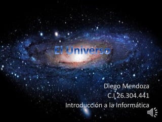 Diego Mendoza
C.I 26.304.441
Introducción a la Informática
 