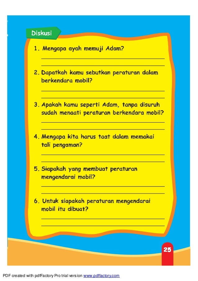 Modul Pendidikan Antikorupsi Sd Mi Kelas 1