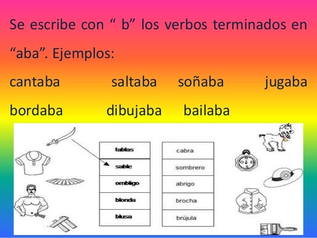 El uso de la b