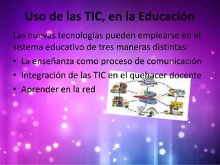 El uso de las tic en la educación superior | PPTX