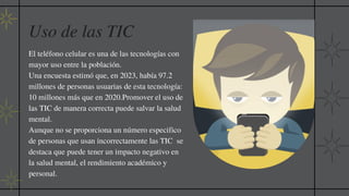 El uso de las TIC en la sociedad por Lilian Mendoza | PDF