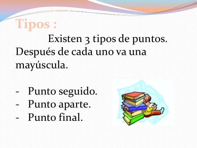 El uso del punto