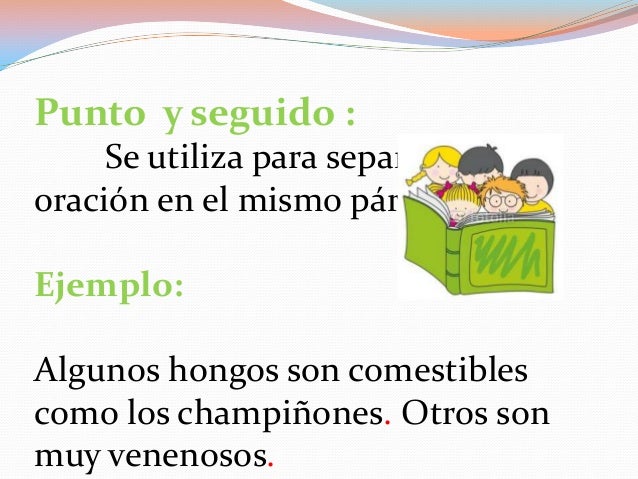 El uso del punto