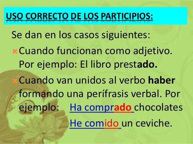 Plan Participio El Participio Y Las Clases De Verbos – EEHHG