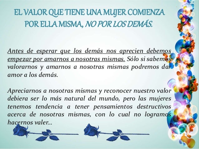 El valor de la mujer listo