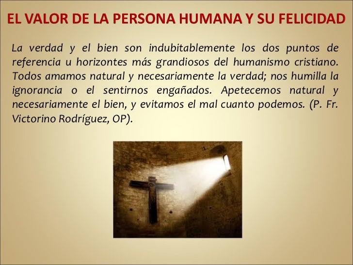 El valor de la persona humana