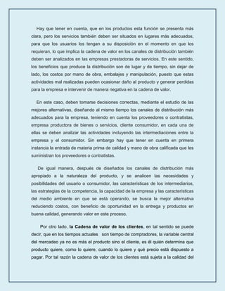 El Valor De Las Cadenas De Valores