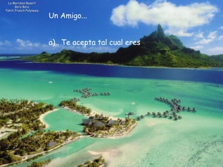 La Meridien Resort Bora Bora Tahiti French Polynesia Un Amigo...      a).. Te acepta tal cual eres              
