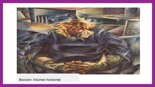 Boccioni: Volumen horizontal.
 