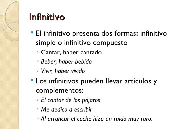 El verbo. (1)