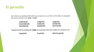 El gerundio
 
