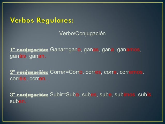 El verbo 1º eso (2013)