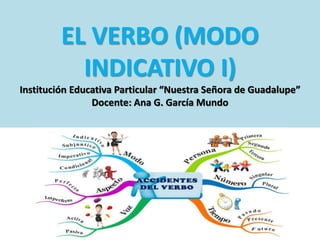 EL VERBO (MODO
INDICATIVO I)
Institución Educativa Particular “Nuestra Señora de Guadalupe”
Docente: Ana G. García Mundo
 