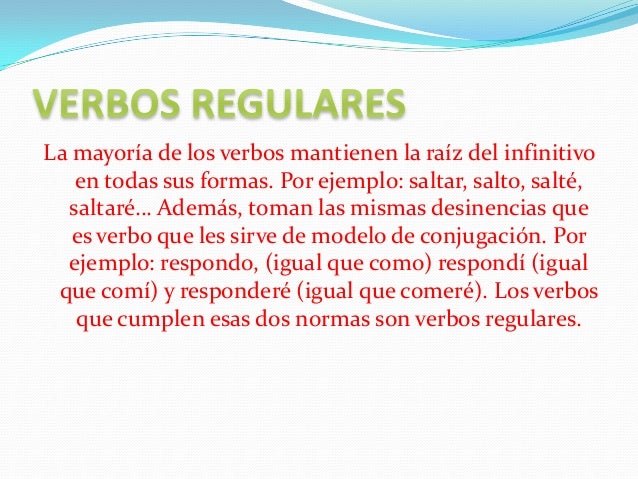 Pescar Es Un Verbo Regular O Irregular