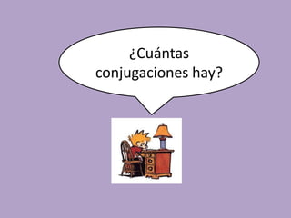 El conjunto de todas las formas deun verbo se denomina  	conjugación.