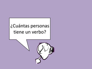 ¿Cuántas personas tiene un verbo?