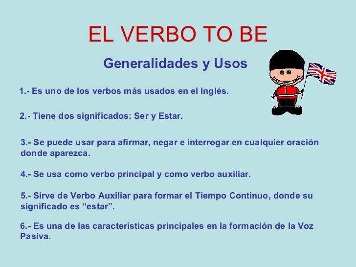 El verbo to be