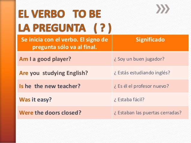 preguntas cerradas con el verbo to be el verbo to be preguntas cerradas con el verbo to be el verbo to be