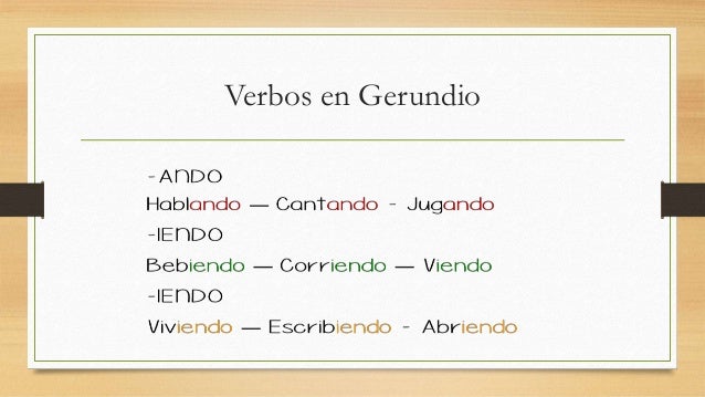 El verbo y formas no verbales