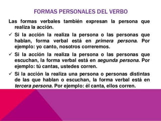 El verbo y sus clases