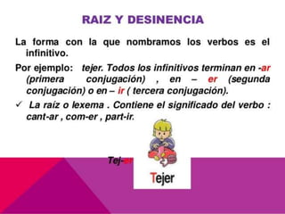 El verbo y sus clases