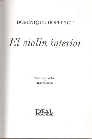 El violin interior dominique hoppenot