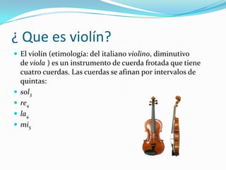 El violín
