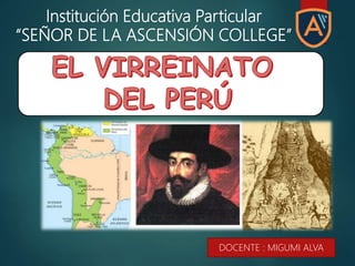Institución Educativa Particular
“SEÑOR DE LA ASCENSIÓN COLLEGE”
DOCENTE : MIGUMI ALVA
 