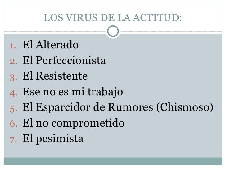 El Virus De La Actitud