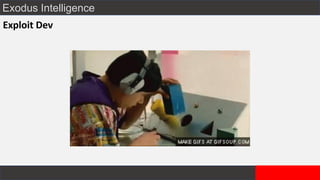 Exodus Intelligence
Exploit Dev
 