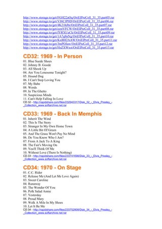 Elvis Presley Filmography Movies