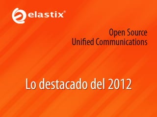 Lo destacado del 2012
 