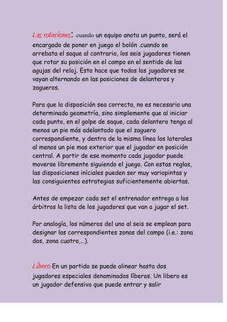El voleibol