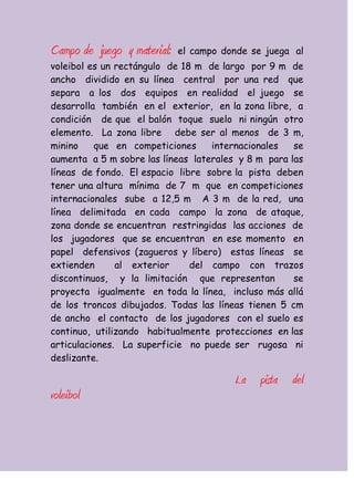 El voleibol