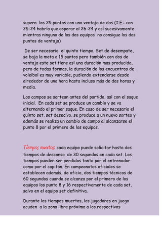 El voleibol