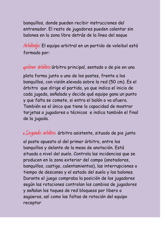 El voleibol