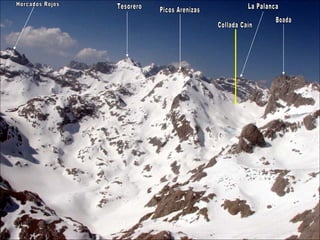 Tesorero Boada Collada Caín Picos Arenizas Horcados Rojos La Palanca 