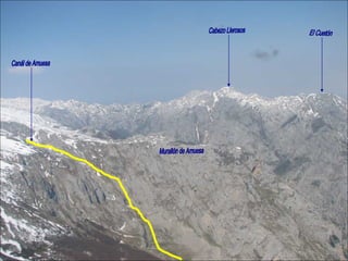 Canál de Amuesa Murallón de Amuesa Cabezo Llerosos El Cuetón 