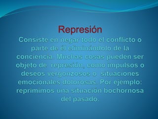 El yo y los mecanismos de defensa | PPTX