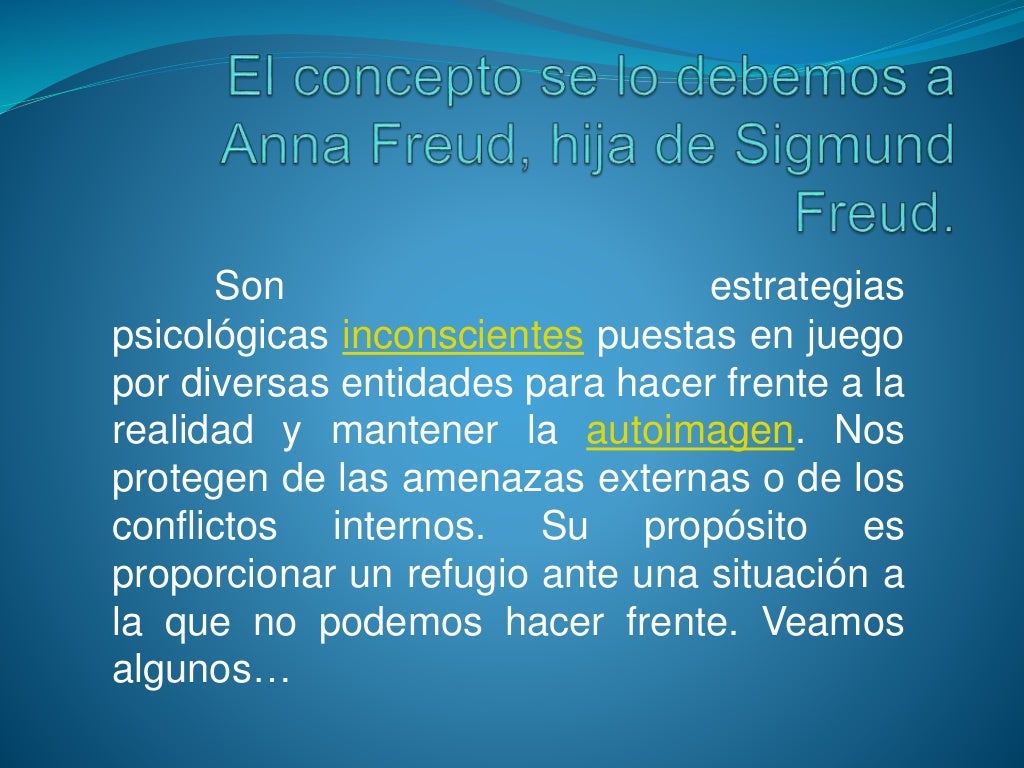 El yo y los mecanismos de