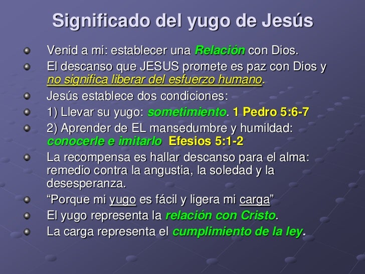 El yugo de jesus