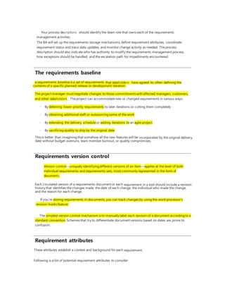 Requirements Atributes Software Requirements (3rd Edition) summary | DOCX